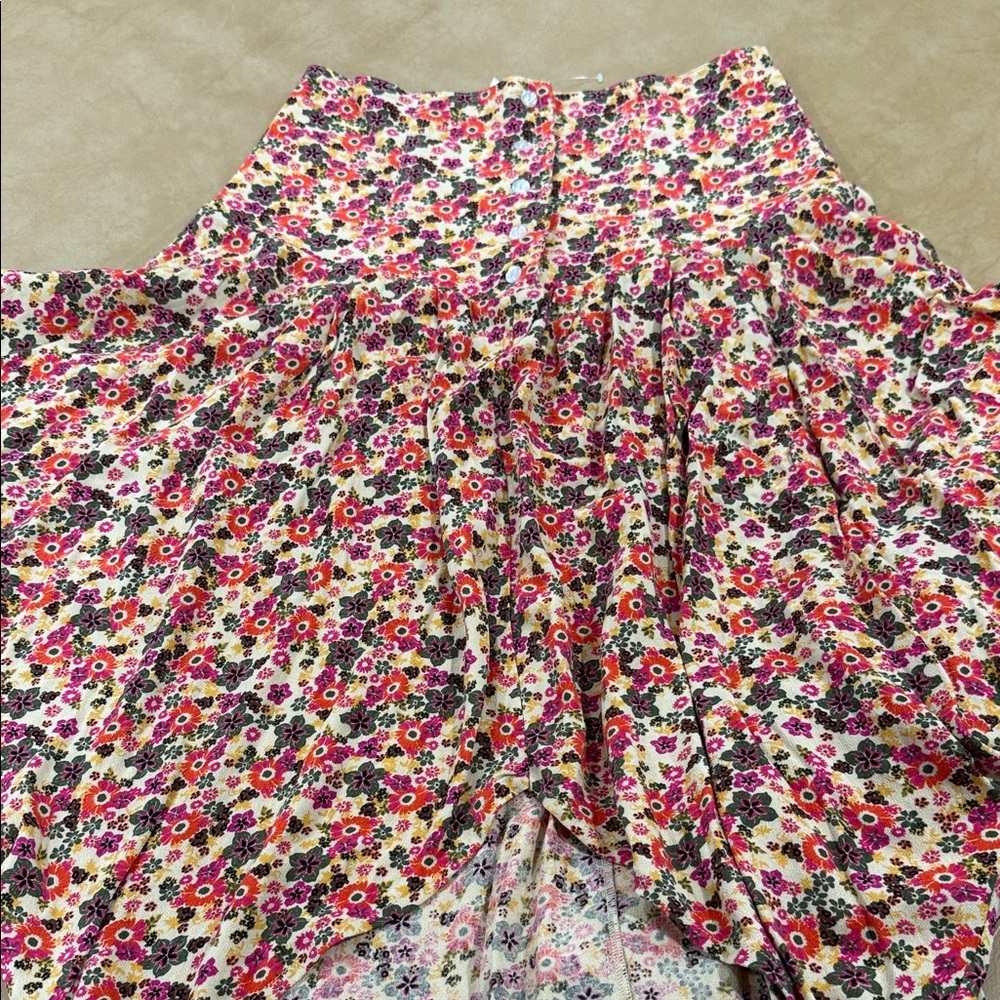 FP Movement by Free People Multicolor Floral A-Line Skirt